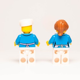 Lot of Lego Movie Minifigures: Jo & Mike 70804 Ice Cream Machine (tlm031 tlm032)