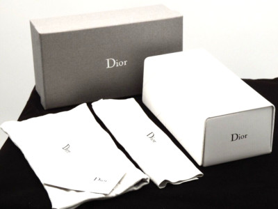 DIOR Brillenetui Brillenbox Hardcase Brillencase Sonnenbrille XL 'White' NEU NEW