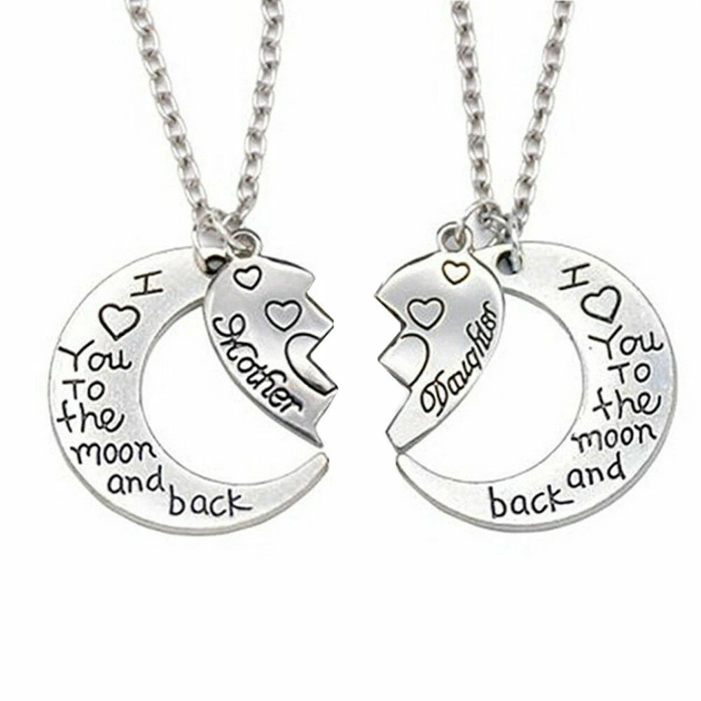 Moon and discount back daughter necklace