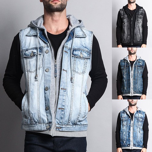 NWT Victorious washed Layered Hooded 