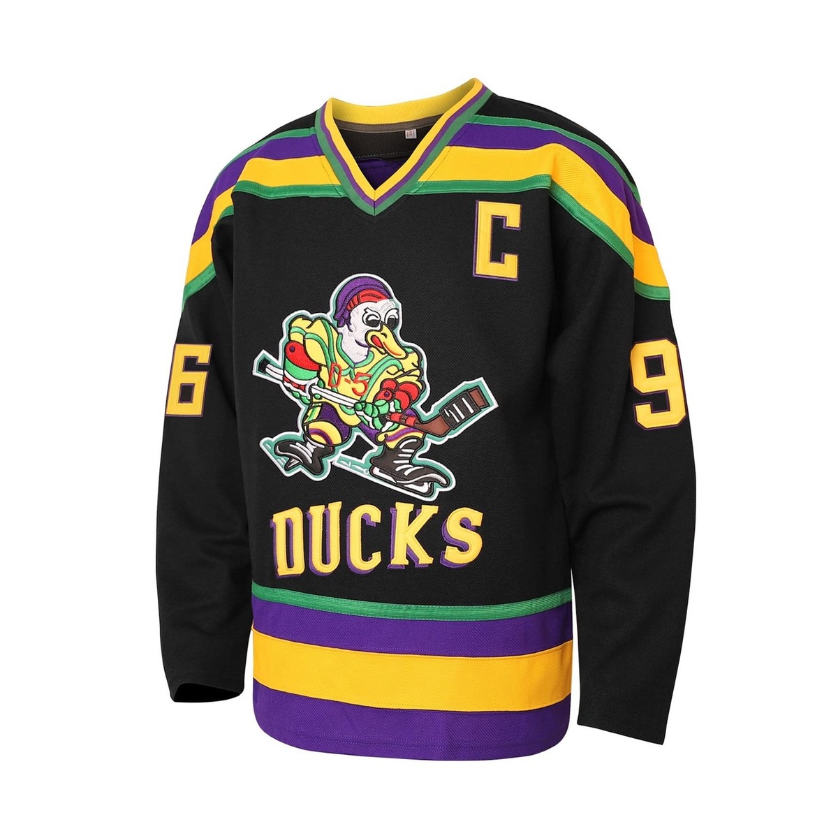 Maillot De Hockey Mighty Ducks Conway Taille L, Brodé, Promo Du Film - Occasion
