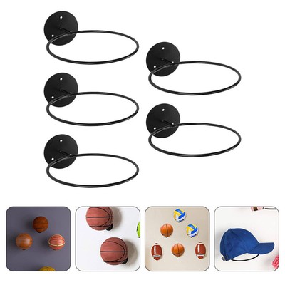  5Pcs Wall Mount Sports Ball Holder Wall Mounted Ball Storage Sports Ball Holder