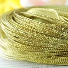 100 yards 1mm Golds Metallic Thread String Cord DIY Jewelry Beading Craft