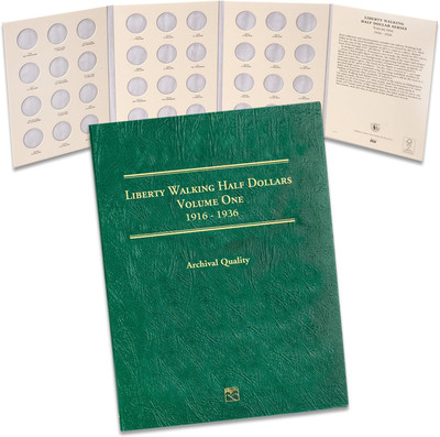 1916-1936 Liberty Walking Half Dollar Folder, Volume 1