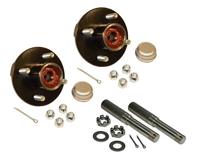 Pre-Greased Pair of 4-Bolt On 4 Inch Hub Assembly (AKRD-200044-PG) | eBay