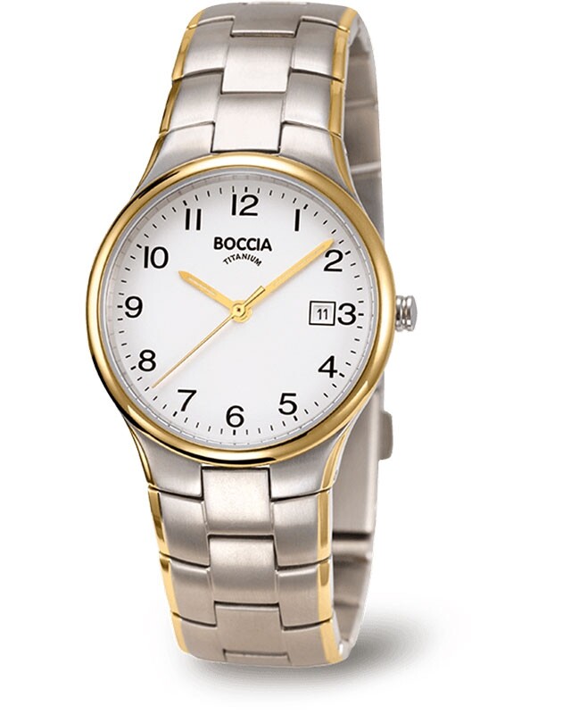 Boccia Titanium 3297-02 Reloj Pulsera Mujer Bicolor con Numeros Arábigos Ø30mm
