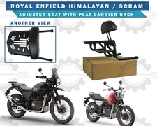 Fit For Royal Enfield "Himalayan & Scram Black Carrier Rack Seat With Plate"