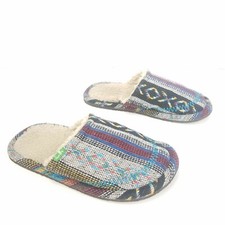 SANUK Women Size 5 You Got My Back II Chill Slipper Scuffs Boho Faux Fur Lined