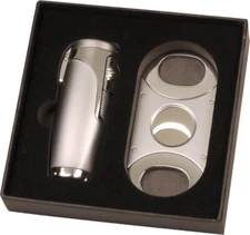 SKY Set Chrome / 3-Piece Jet (8 Mm Drill) & Cigar Cutter (22 Mm) / Unfilled