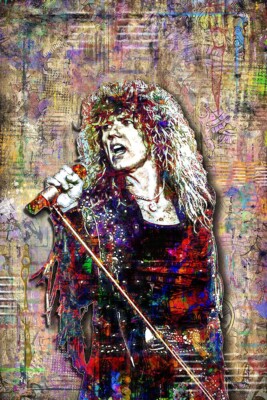 WHITESNAKE DAVID COVERDALE 12x18in Poster Whitesnake Pop Art Free Shipping US