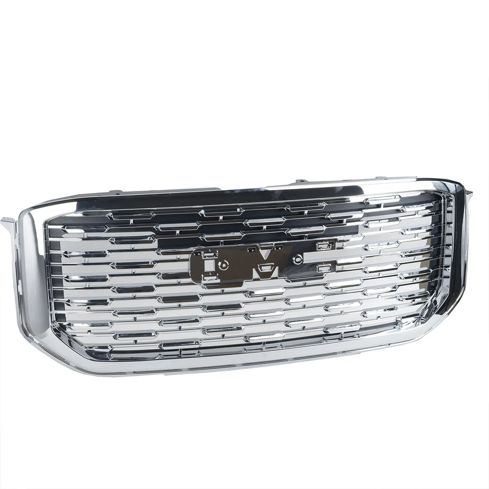 Fit For GMC Yukon/ Yukon XL Denali Style 2015-2020 Front Upper Grille Chrome - Image 3 of 4
