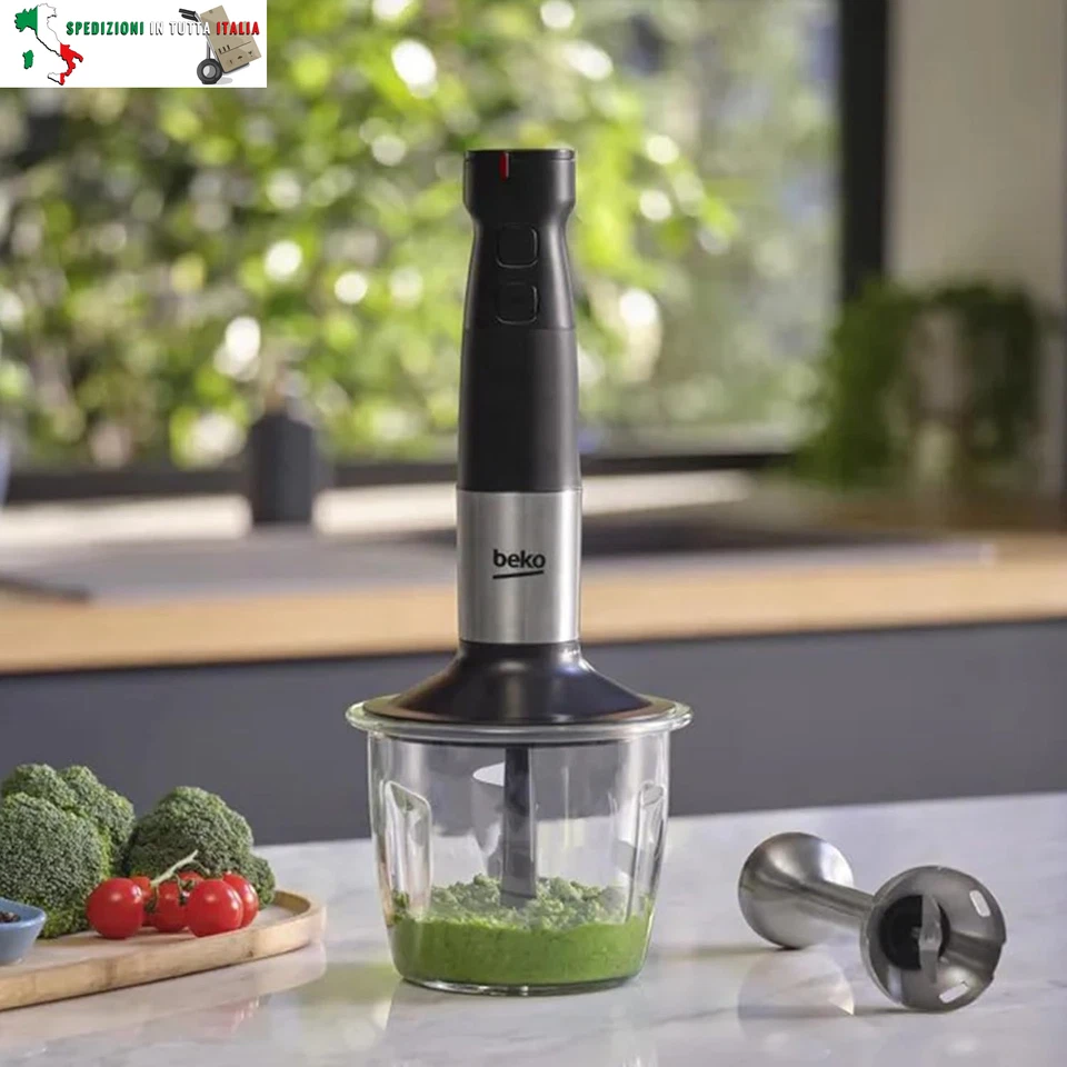 - HBA81762BX - Set Frullatore ad Immersione Sirius Line, Bicchiere Graduato 700  - Immagine 2 di 4