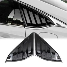 JDM Glossy Black Side Vent Window Quarter Louver Cover for Honda Accord 2018-22