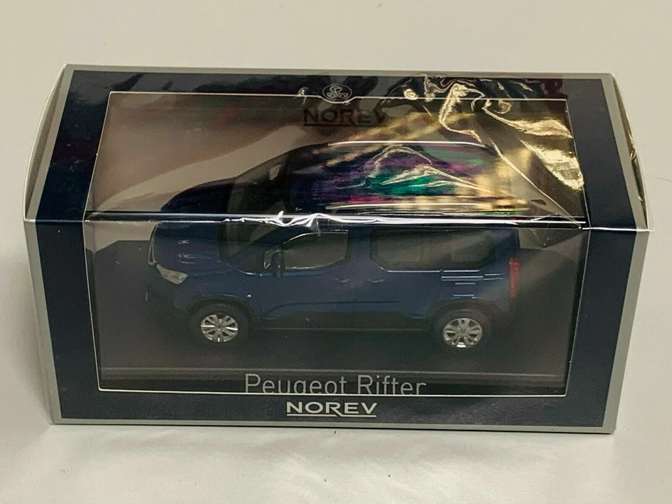 PEUGEOT RIFTER 2018 BLUE NOREV 479061 1/43 VITRE LUDOSPACE METAL - Photo 3/3