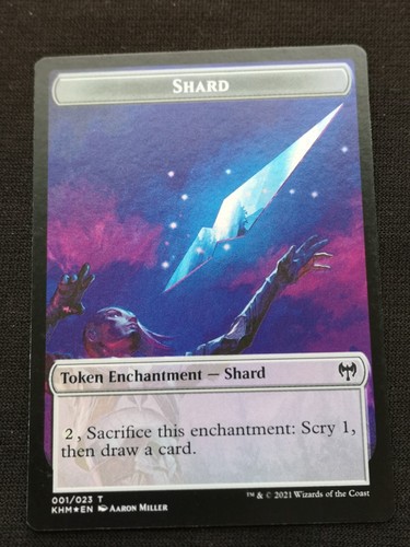 Shard / Human Warrior Token- Foil - Kaldheim - NM - 001/003