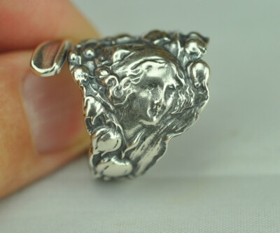 Solid 925 Sterling Silver Lily Of The Valley Girl Adjustable Spoon Ring