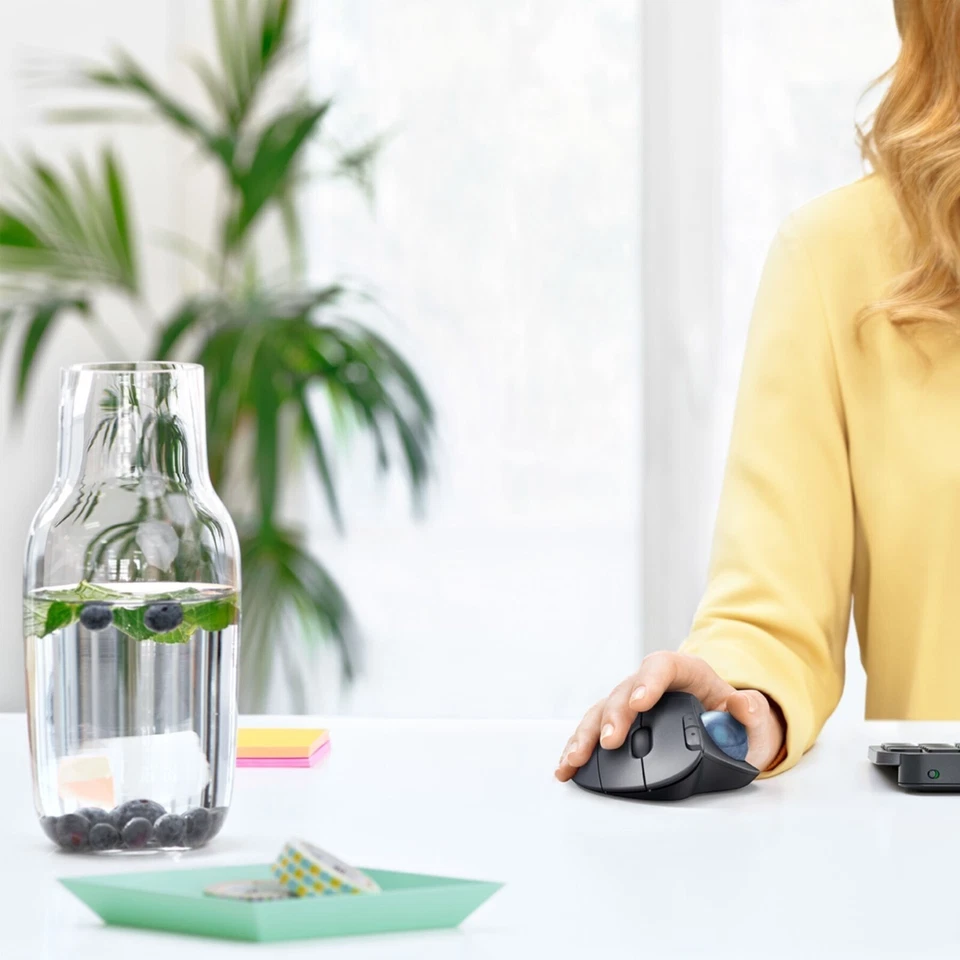 Logitech ERGO M575 Wireless Trackball Computer Maus Bluetooth Kabellos graphit - Bild 4 von 4