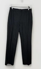 Harve Benard Pants Womens Black Wool Pleated Front High Rise SZ 6 Est USA *READ*