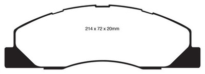 EBC Yellowstuff Front Brake Pads Semi-Metallic DP41847R Fits 09-11 Ram 2500