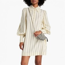Zimmermann Natura Dress Size 0P / 6 AU / 2 US Mini Stripe Tunic Cream