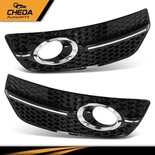 Fog Light Cover Grill Left & Right Side Fit For 2009-2012 Audi Q5 W/O S-Line Pkg