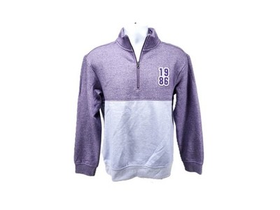 Original Use 1986 Men's Purple Quarter Zip Fleece SMALL Casual Sweatshirt