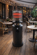 Gas Patio Heater 11kW Propane / Butane Outdoor Garden Heater – Stainless Steel