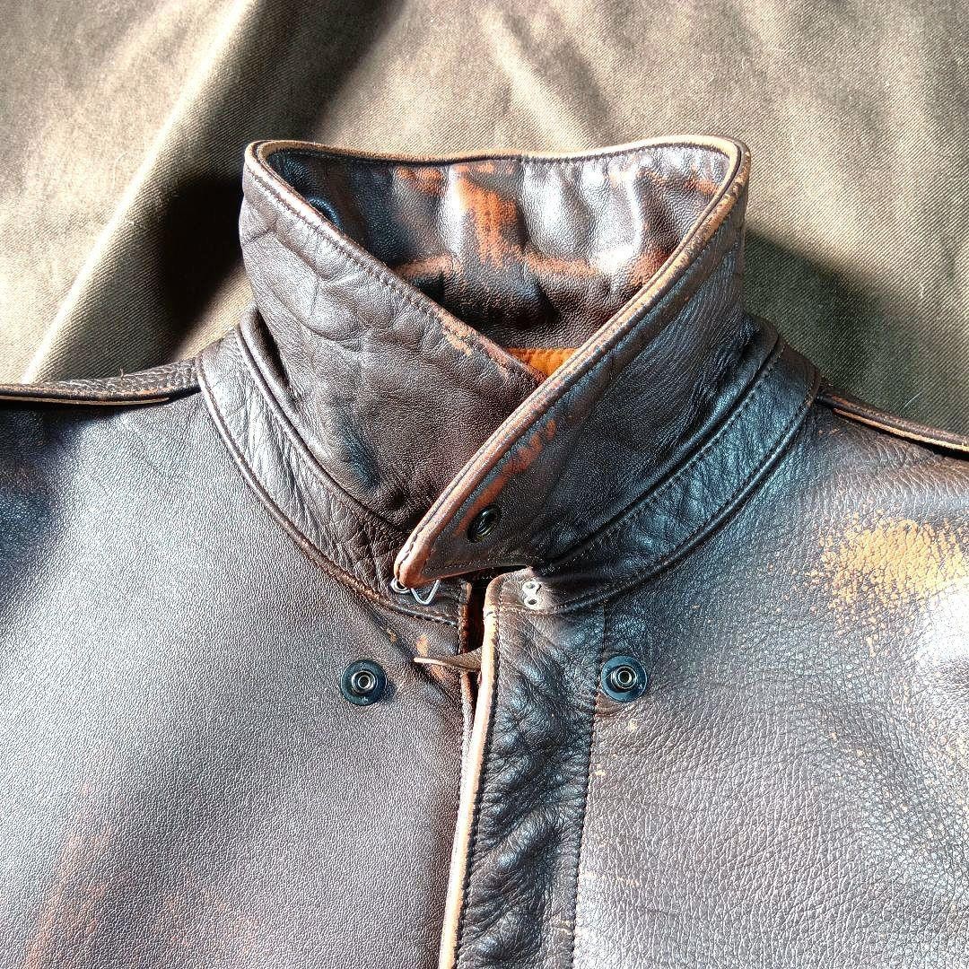 Buzz Rickson's A2 Horseside Flight Jacket 90s Ear… - image 4