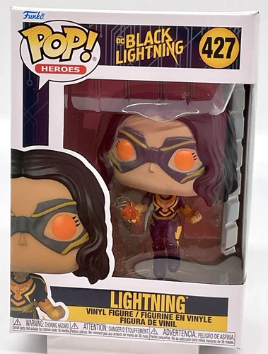 Lighting Pop #427 DC Black Lighting Funko Pop Heroes 2021 Vaulted