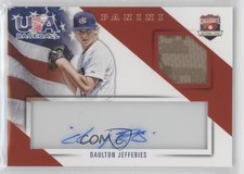 2015 Panini USA Baseball Jersey Signatures 65/99 Daulton Jefferies #13 Auto a3i