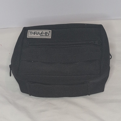 Thrasher Black MOLLE Zip Pouch Polyester Logo Accent Utility Bag