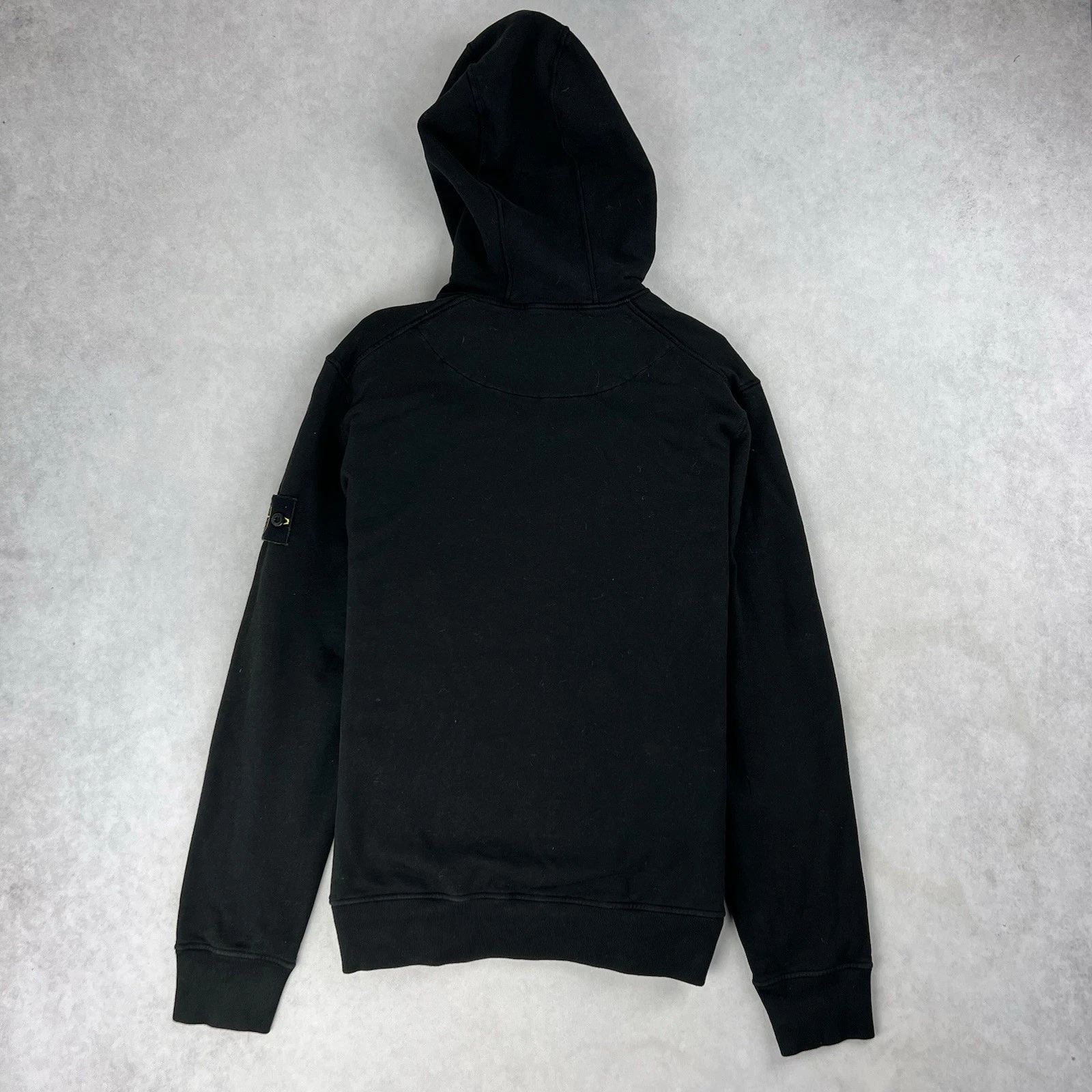 Stone Island Pullover Felpa con Cappuccio Grande Maglione Nero 4607