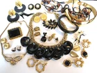 Vtg Jewelry Lot 925 Earrings Antique Alexis Kirk Child's GF Bracelet Trifari Lot