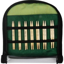 Knitter's Pride Bamboo Deluxe Special Interchangeable Needles Set Bamboo, Gold