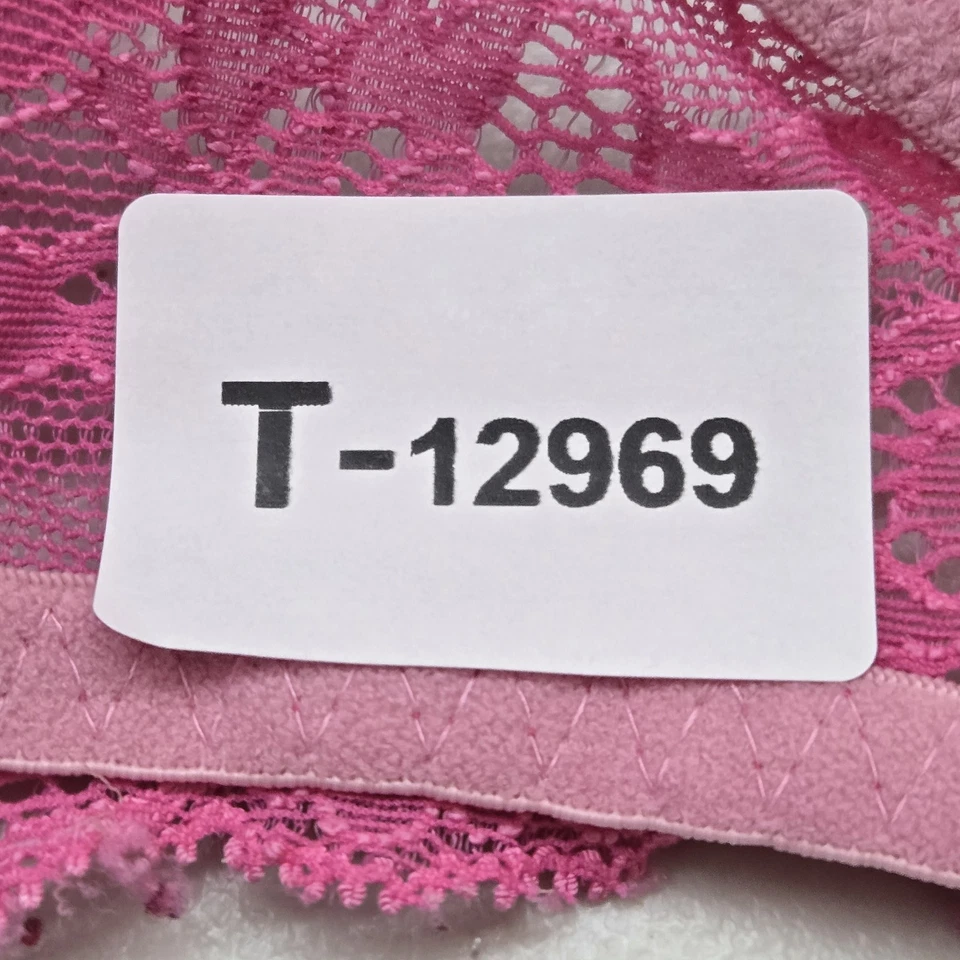 Sujetador Victoria's Secret para mujer 36B rosa floral ángeles con aros encaje lazo push up Foto 2 de 4