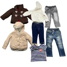 Cat & Jack Gymboree Mix Brand Lot of 7 Girls 2T Toddler Jacket Coat Jeans Shirt