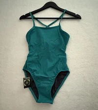 Jolyn One Piece Swimsuit Jordy 30 (US 4-6) Green (Ocean) New With Tags