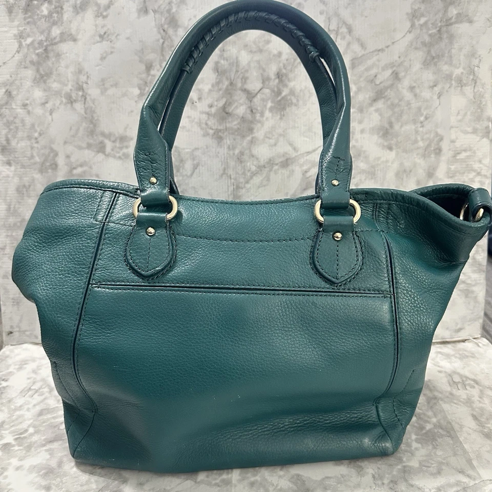 Cole Haan Cartera Cuero Verde Bolso de Hombro Bolso de Mano Cartera Núcleo Clásico Foto 2 de 4