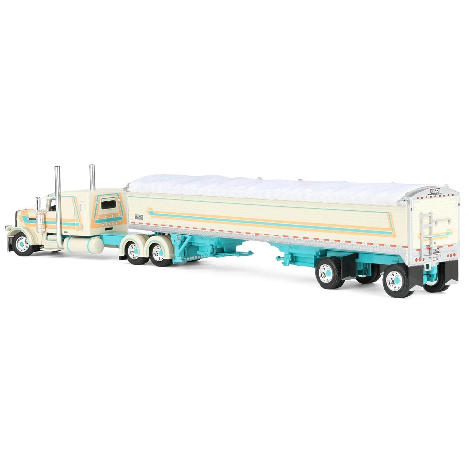 DCP 1/64 Peterbilt 389 Pride Clase N techo plano con remolque Wilson Grano 60-2154 Foto 4 de 4