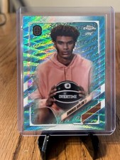 TOPPS CHROME OVERTIME BASKETBALL CARD #95 DOMINICK BARLOW RC AQUA WAVE #D /199