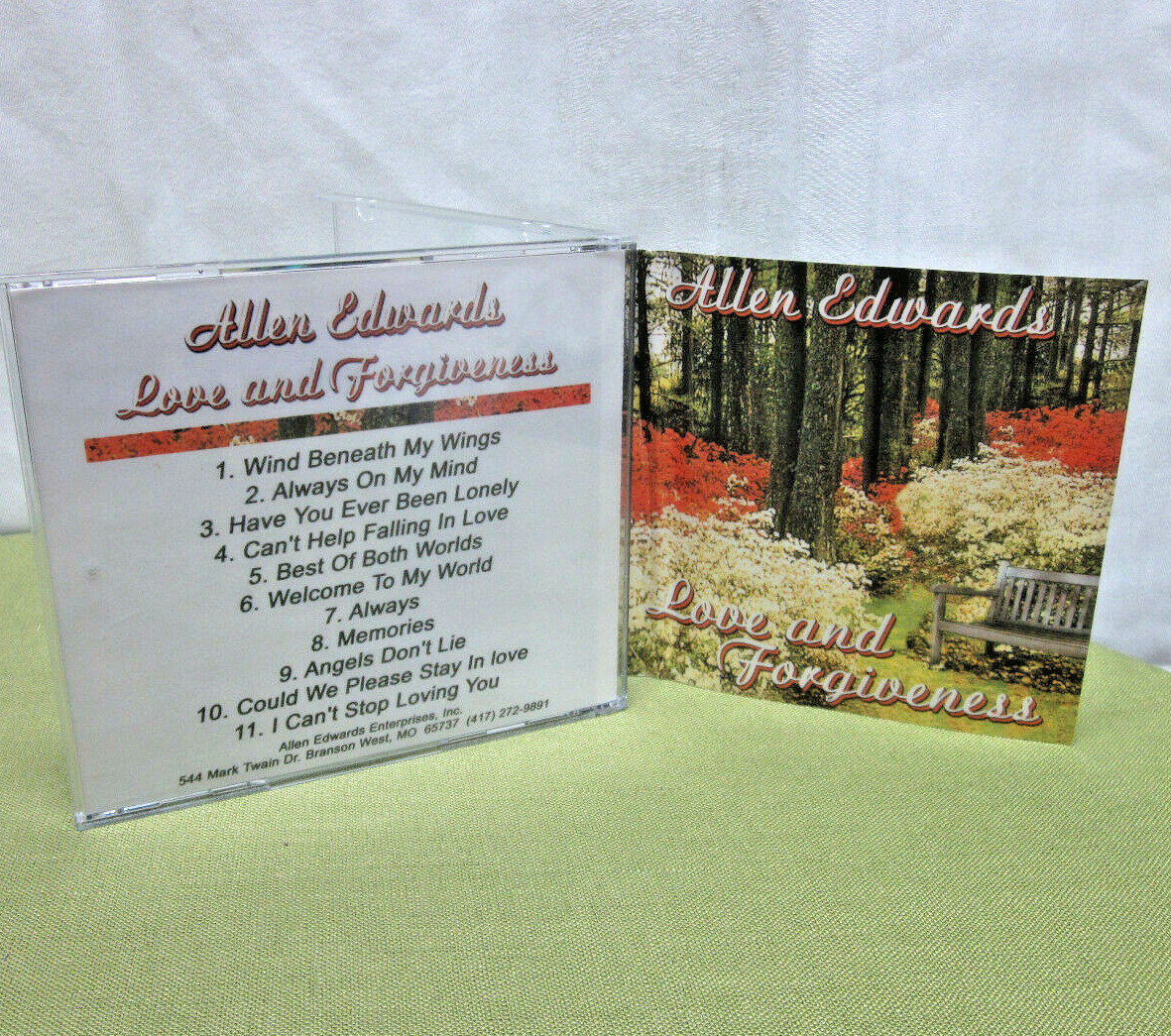 ALLEN EDWARDS Love & Forgiveness CD country Branson praise Wind