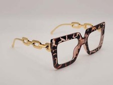 Trendy Bridesmaid gift Big Rectangle Unisex Luxury Sunglasses Vintage Punk