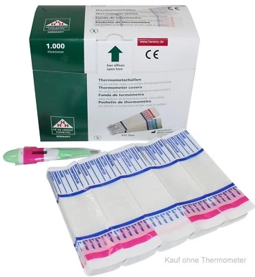 Megro Schutzhüllen digital Fiebermesser Softtemp (Menge: 1000 Stück)
