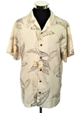 Tommy Bahama Silk Hawaiian Shirt Men's Size M Island Casual Multicolor Tropical