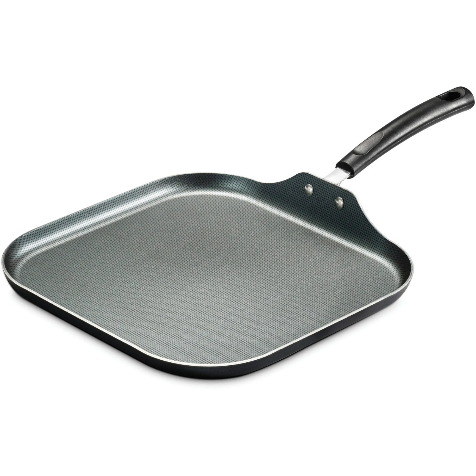PrimaWare 11-Inch Nonstick Square Griddle Dishwasher Safe Steel Gray
