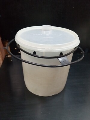 Vintage TUPPERWARE Jumbo Canister 20 Cup 254~Sheer Pour Seal 565+ Handle 5 Qt
