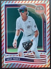 2024 PANINI STARS&STRIPES USA BASEBALL RED STRIPE SILVER FOIL LUCAS FRANCO #131
