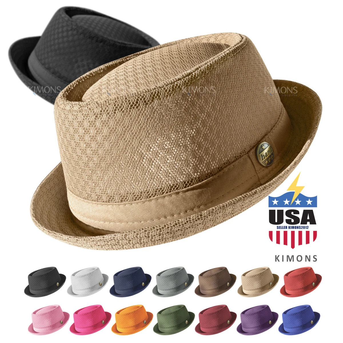 Classic Fedora with Faux Leather Belted Accent Faux Leather Cowboy Hat, Wide Brim Ranch Style, Vintage  main image 3