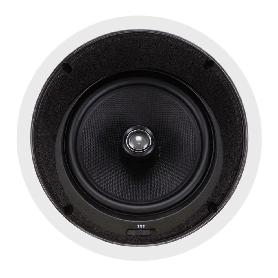 Pair 160W 2 Way 8" In Ceiling Wall Audio Speakers 8 ohms with Angled Drivers - Image 4 of 4