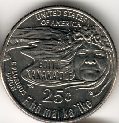 ◆ おちゃ ◆ USA - 2023P - Washington ¼ Dollar - Edith Kanaka'ole - #9522 | eBay